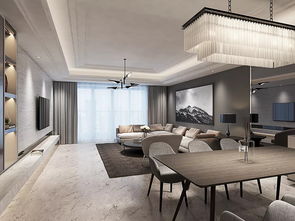 220平意式高級灰裝修設(shè)計效果圖
