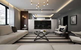 鄭州瀚海晴宇236㎡北歐風(fēng)格裝潢設(shè)計 簡約與自然的完美融合